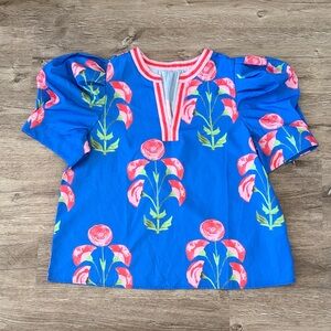 Blue Boutique Floral Puff Sleeve Top 🌺